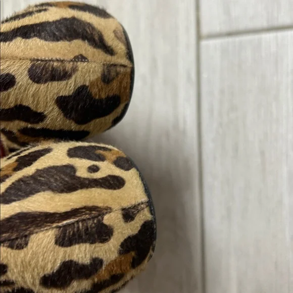 Christian Louboutin Red and Leopard Print Flats    Size 10 - Picture 4 of 13